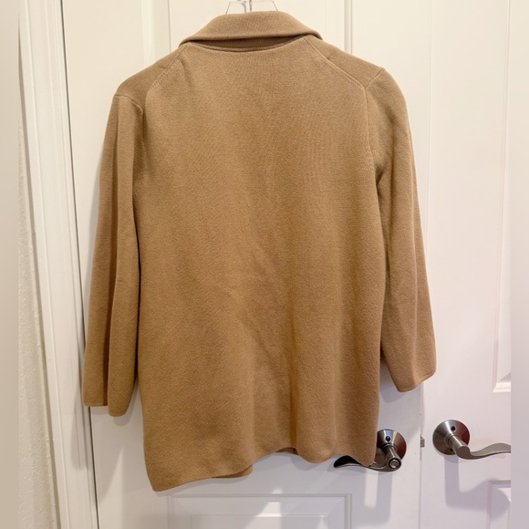 QUINCE 100% Organic Cotton Knit Blazer in Camel size Small - Picture 5 of 10